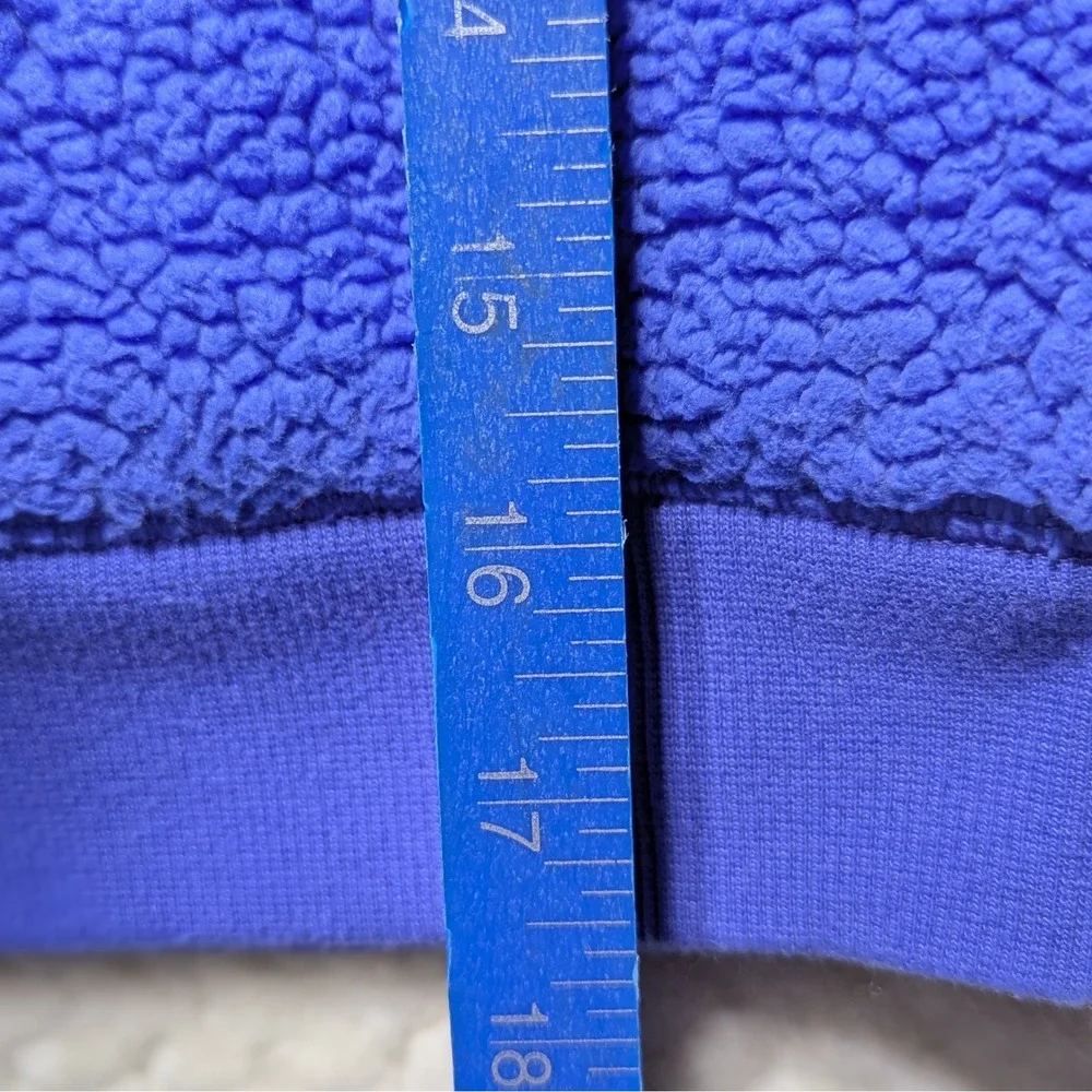 Athleta Girl Sherpa Hoodie Purple Fleece Pullover Youth S Cozy Hooded Sweatshirt